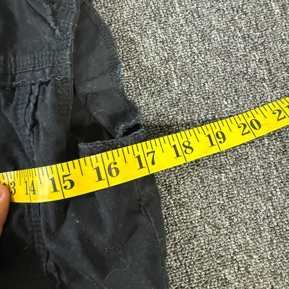 Vintage Y2k Black Grunge Patchwork Frayed Button Front Vest Women's Small - Picture 4 of 4